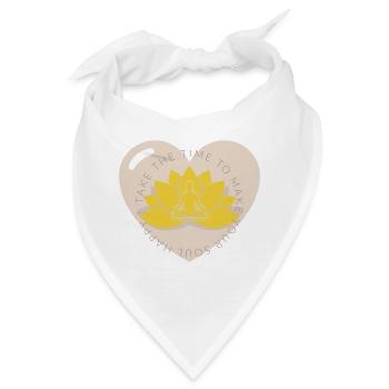 Yoga Lotusblüte - Bandana - Weiß - Vorne