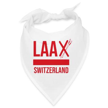 Laax Graubünden Souvenir - Bandana - Weiß - Vorne