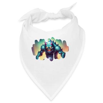 Gruselmonster im Zwielicht - Bandana - Weiß - Vorne