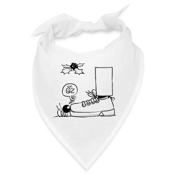 Beth die Spinne - Der Kuss unter dem Mistelzweig - Bandana - Weiß - Vorne