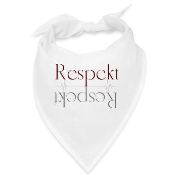 respekt - Bandana - Weiß - Vorne