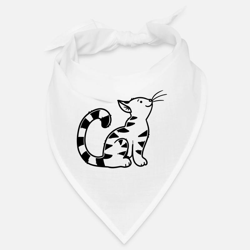 Cartoon Kitten Bandana