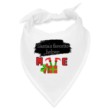 Der liebste Helfer des Weihnachtsmanns: ich - Bandana - Weiß - Vorne