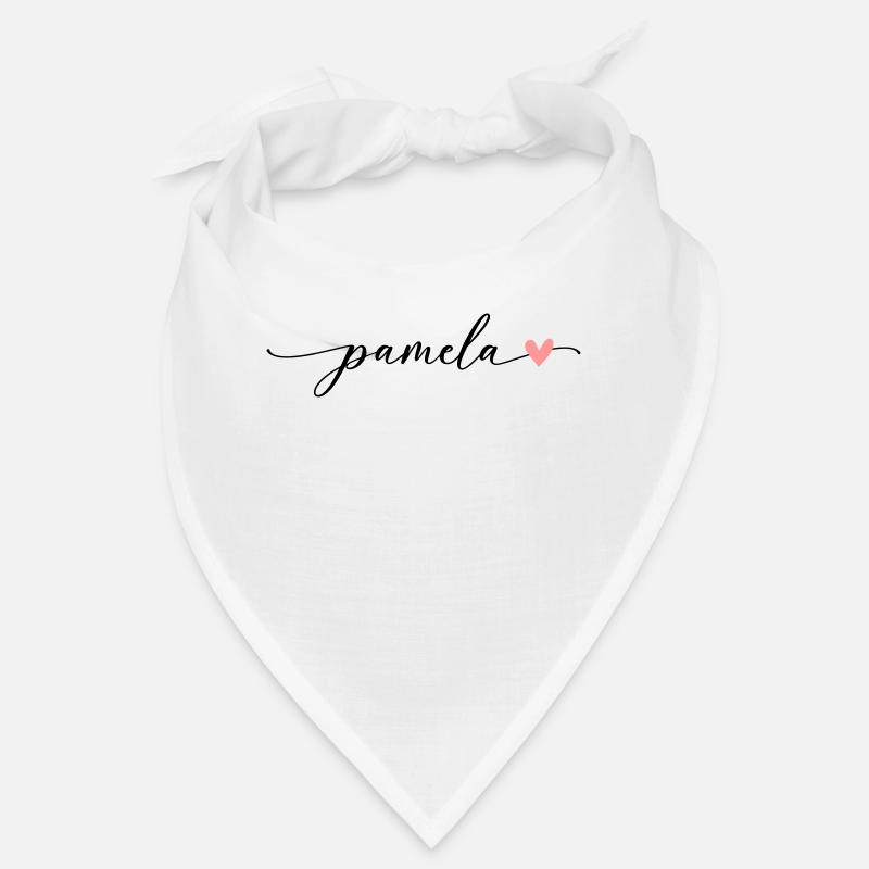 Pamela Name Calligraphy Font Bandana