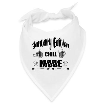 Chill-Modus der Januar-Ausgabe - Bandana - Weiß - Vorne