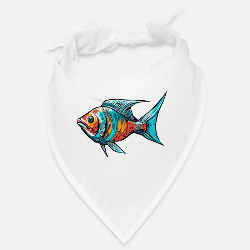 Poisson Graffiti coloré Bandana