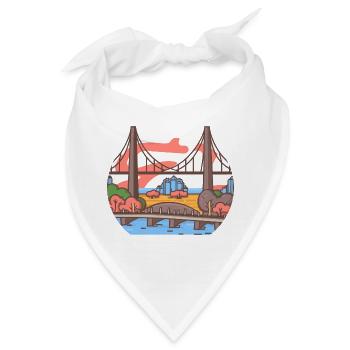 BRÜCKEN - Bandana - Weiß - Vorne