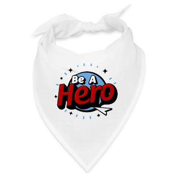 SEI EIN HELD - Bandana - Weiß - Vorne