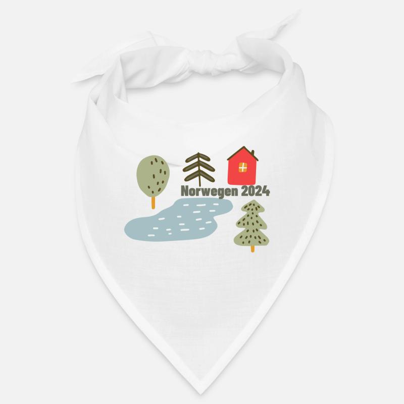 Norwegen 2024 - Bandana - Weiß