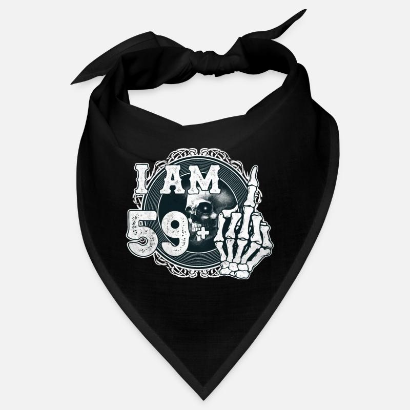 J’ai 59 ans plus 1 majeur Crâne drôle 60e Bandana