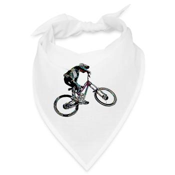 MTB MTB bergab - Bandana - Weiß - Vorne