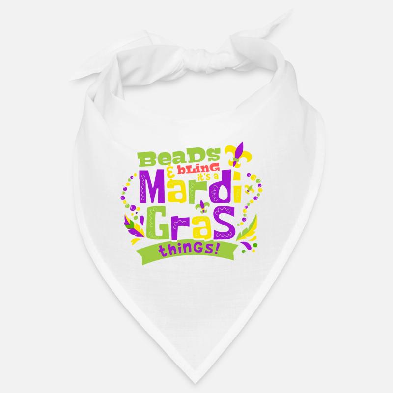 Beads and bling It's a Mardi Gras things Bandana
