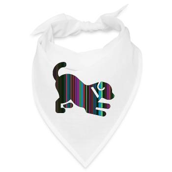 Welpe - Bandana - Weiß - Vorne