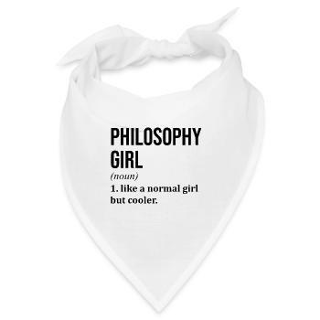 Philosophie Philosophie Philosophie - Bandana - Weiß - Vorne