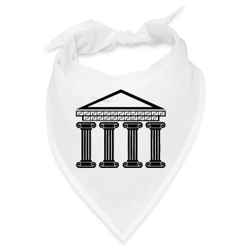 griechisches antikes gebäude - Bandana - Weiß - Vorne