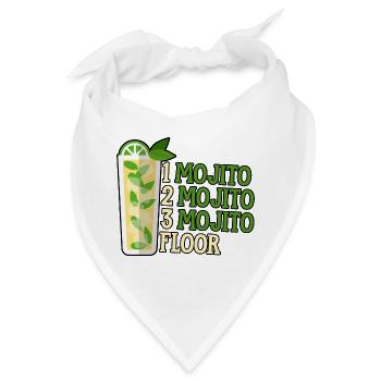 One Mojito Two Mojito Three Mojito Floor 2 - Bandana - Weiß - Vorne