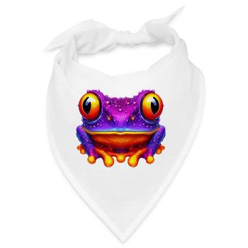 Frosch - Bandana - Weiß - Vorne