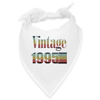 1995 Geburtstag 1995 Jahrgang 1995 Geburtstag - Bandana - Weiß - Vorne