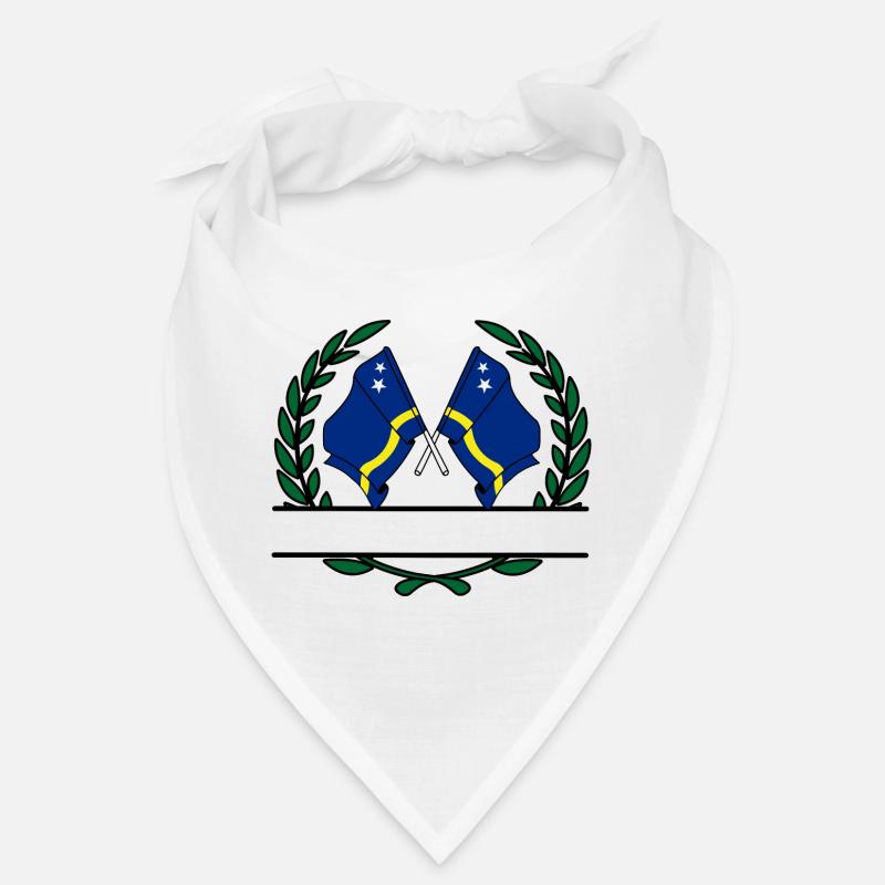 Bannière couronne de laurier drapeaux Curaçao Bandana