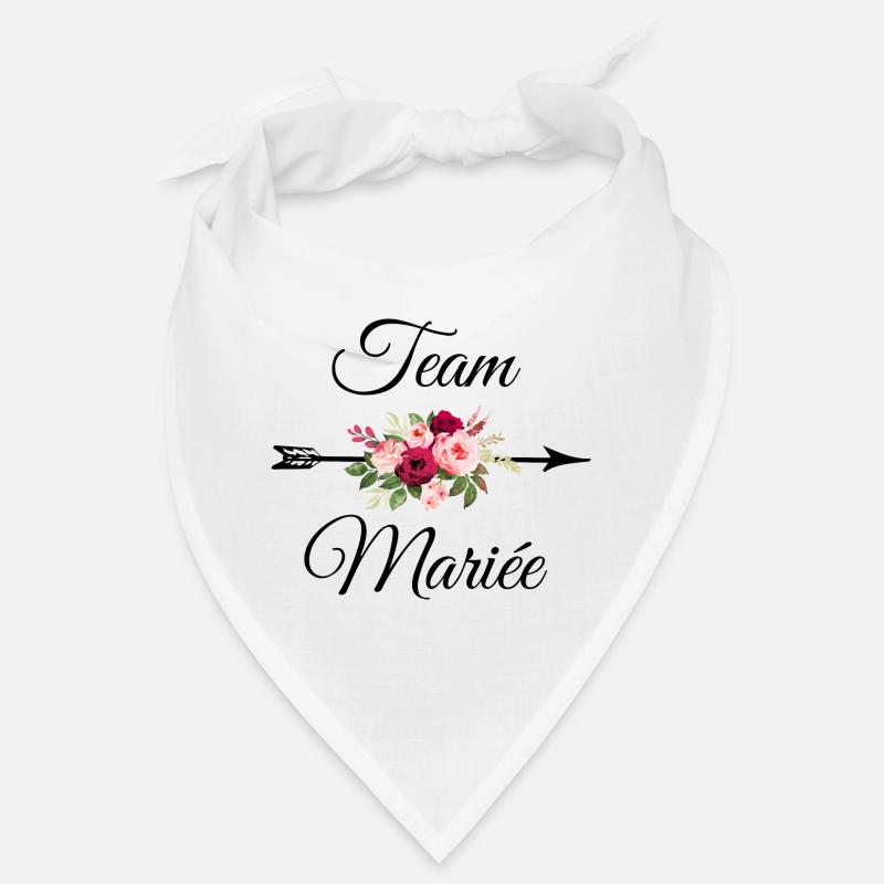 Team La mariée bouquet de fleurs flèche Bandana