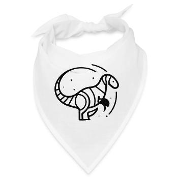 Dino - Bandana - Weiß - Vorne