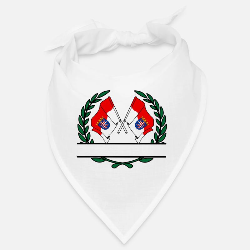 Drapeaux Hesse couronne de laurier bannière Bandana