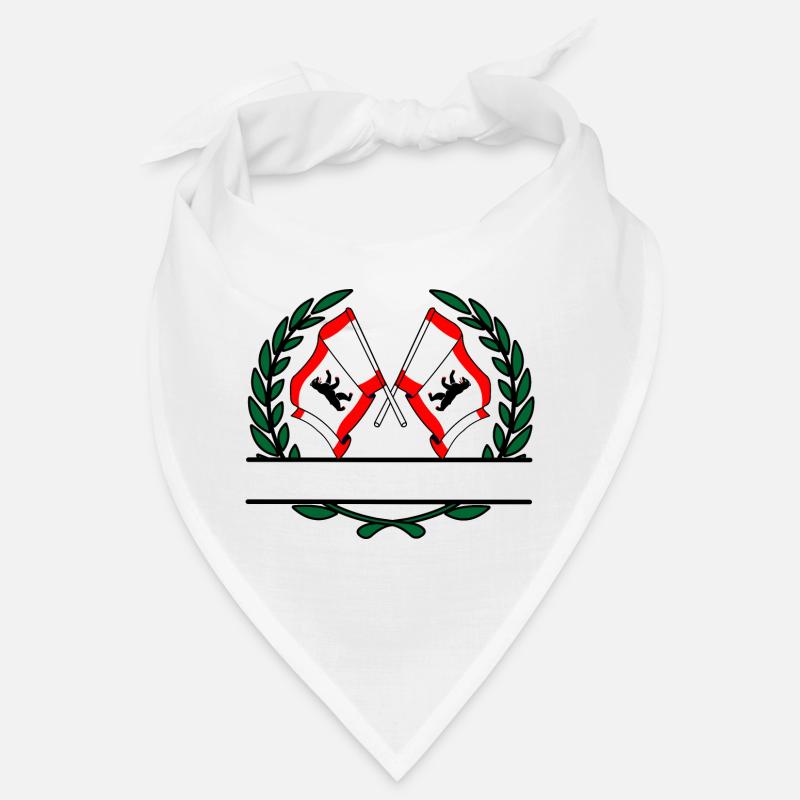 Drapeaux Berlin couronne de laurier bannière Bandana