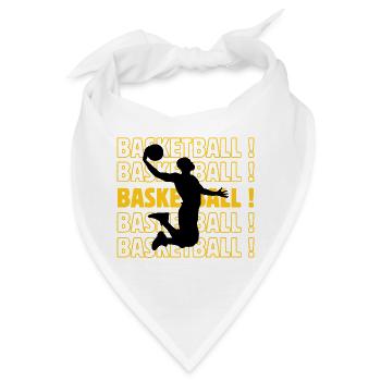 Basketball Basketball Basketball Basketball - Bandana - Weiß - Vorne