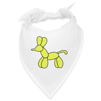 ballon hund - Bandana - Weiß - Vorne
