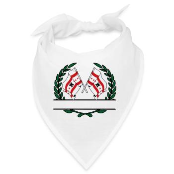Flaggen Provinz Drenthe Lorbeerkranz Banner - Bandana - Weiß - Vorne