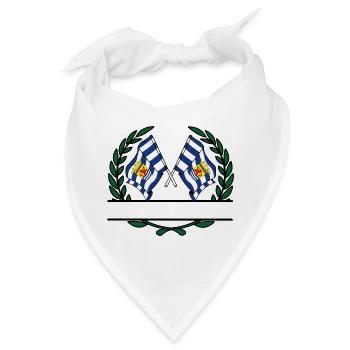 Flaggen Provinz Zeeland Lorbeerkranz Banner - Bandana - Weiß - Vorne