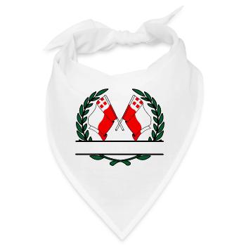 Flaggen Provinz Utrecht Lorbeerkranz Banner - Bandana - Weiß - Vorne