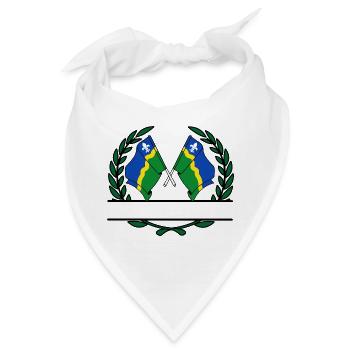 Flaggen Provinz Flevoland Lorbeerkranz Banner - Bandana - Weiß - Vorne