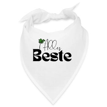 Alles Beste - Bandana - Weiß - Vorne