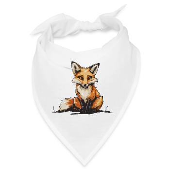 Foxy und ich wissen es - Bandana - Weiß - Vorne