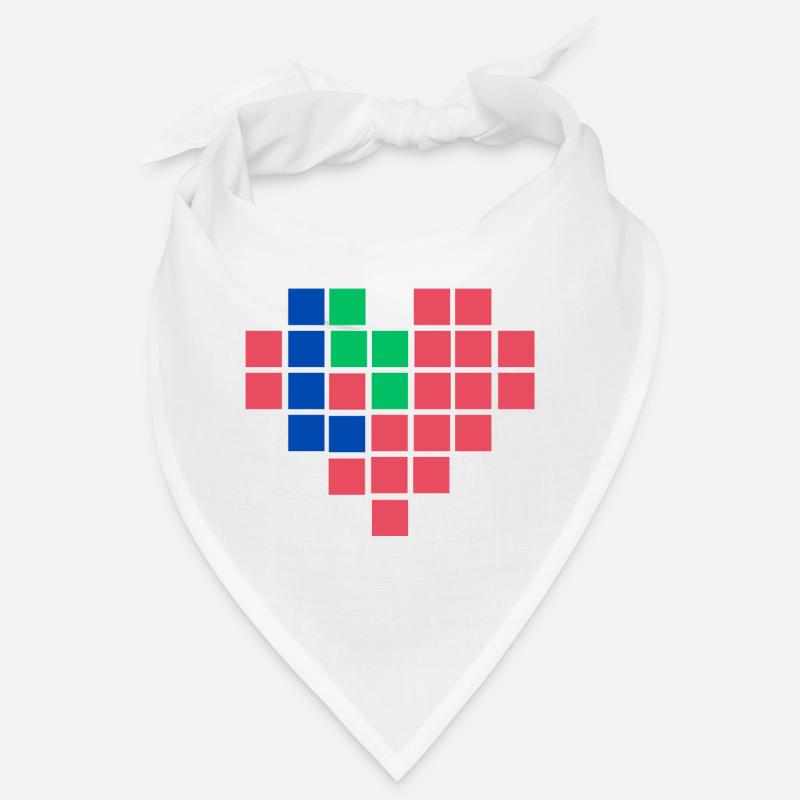 Pixel Heart Bandana