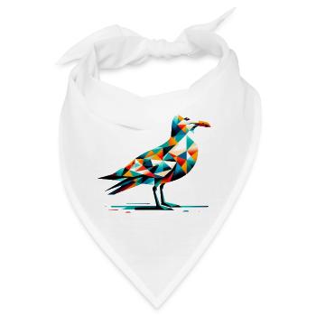 Möwe - Bandana - Weiß - Vorne