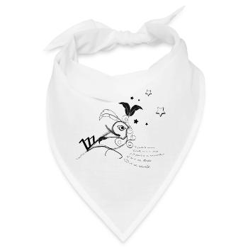 El Zozio Vogel-Poet - Bandana - Weiß - Vorne