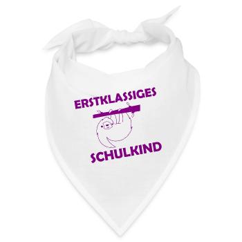 erstklassiges schulkind 001 - Bandana - Weiß - Vorne