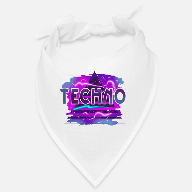 Techno - Bandana - Weiß