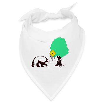 bär honig - Bandana - Weiß - Vorne