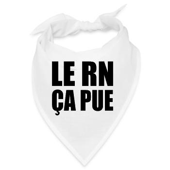 Der RN stinkt - Bandana - Weiß - Vorne