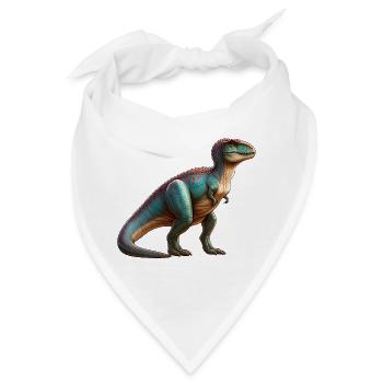 Riesiges T-Rex-Tier - Bandana - Weiß - Vorne
