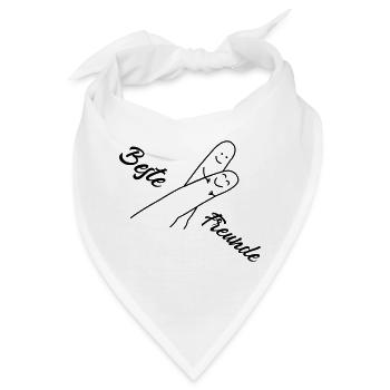 beste freunde - Bandana - Weiß - Vorne