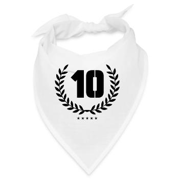 kranz 10 - Bandana - Weiß - Vorne