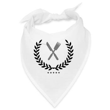 besteck wappen - Bandana - Weiß - Vorne