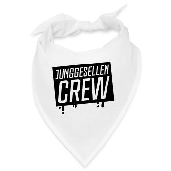 junggesellen crew - Bandana - Weiß - Vorne