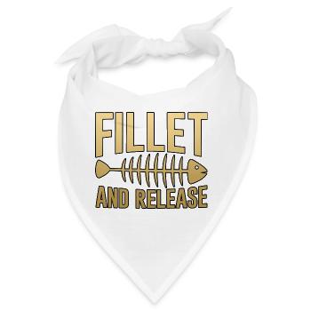 Fillet And Release 4 - Bandana - Weiß - Vorne