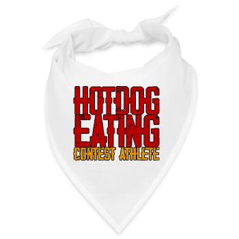 Hotdog Eating Contest Athlete 3 - Bandana - Weiß - Vorne