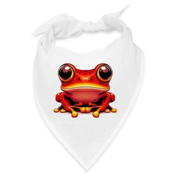 Frosch - Bandana - Weiß - Vorne